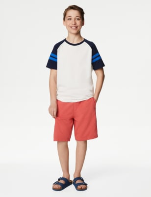 

Boys M&S Collection Cotton Rich Shorts (6-16 Yrs) - Copper Rose, Copper Rose
