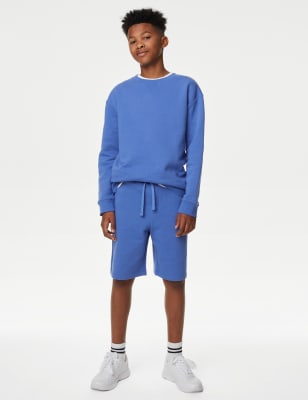 

Boys M&S Collection Cotton Rich Shorts (6-16 Yrs) - Blue, Blue