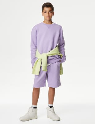 

M&S Collection Pantalón corto de algodón (6-16 años) - Lilac, Lilac