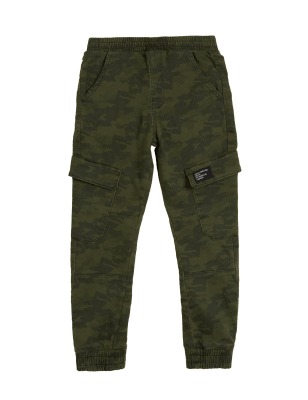 

Boys M&S Collection Cotton Rich Camouflage Joggers (6-16 Yrs) - Khaki Mix, Khaki Mix