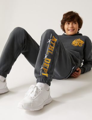 

Boys M&S Collection Relaxed Cotton Rich Varsity Joggers (6-16 Yrs) - Dark Graphite, Dark Graphite