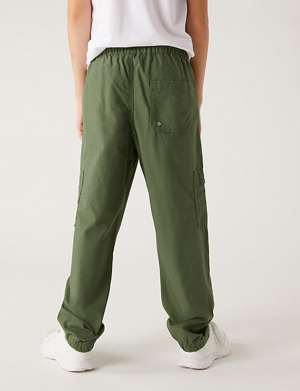 Pure Cotton Cargo Trousers (6-16 Yrs) - CA
