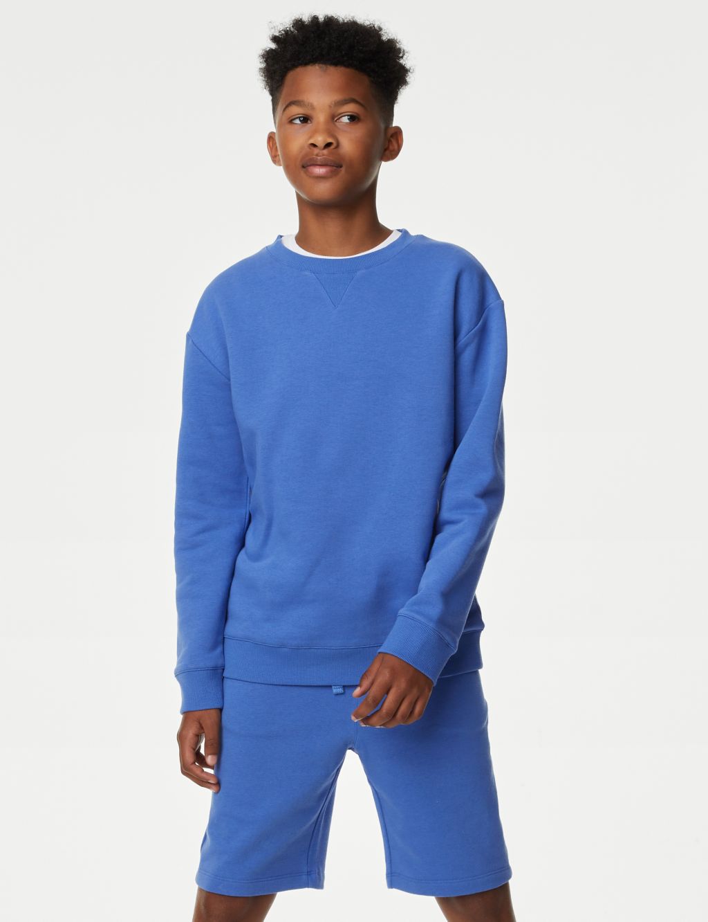 Cotton Rich Plain Sweatshirt (6-16 Yrs) image 1