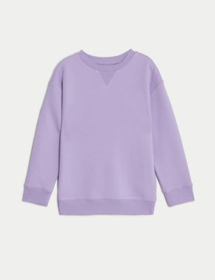 Cotton Rich Plain Sweatshirt (6-16 Yrs)
