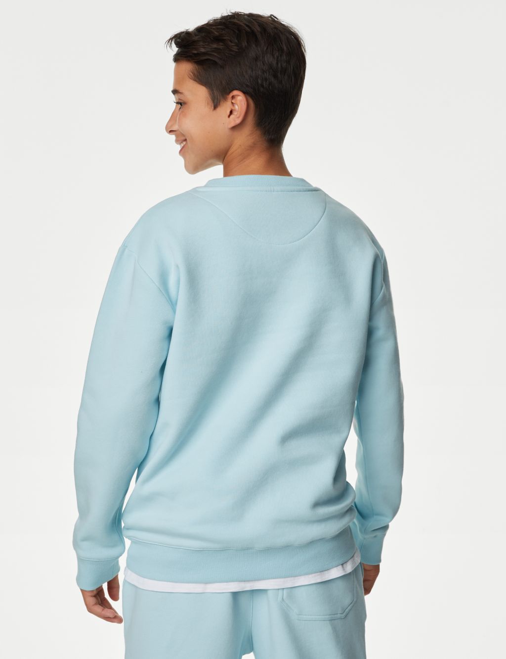 Cotton Rich Plain Sweatshirt (6-16 Yrs) image 4
