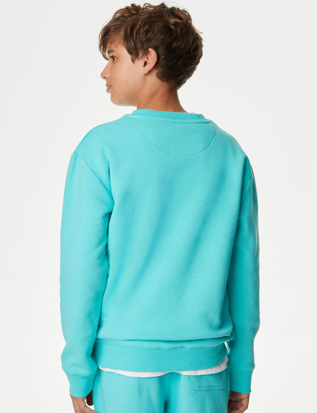 Cotton Rich Plain Sweatshirt (6-16 Yrs) image 4
