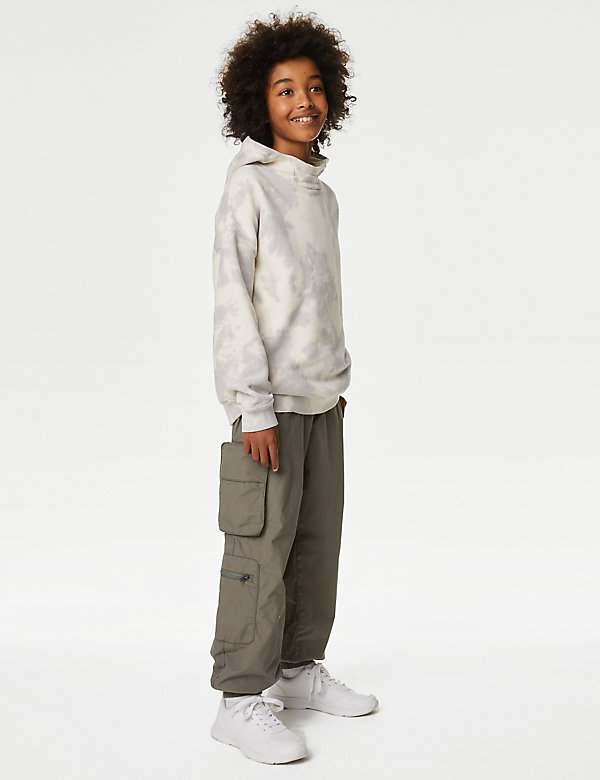Relaxed Pure Cotton Cargo Trousers (6-16 Yrs) - DK