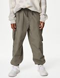 Relaxed Pure Cotton Cargo Trousers (6-16 Yrs)