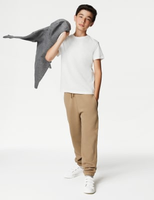 

Boys M&S Collection Cotton Rich Joggers (6-16 Yrs) - Coffee, Coffee