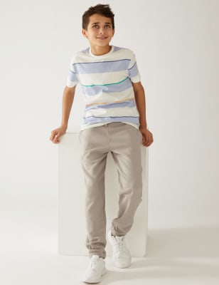 

Boys M&S Collection Cotton Rich Joggers (6-16 Yrs) - Stone, Stone