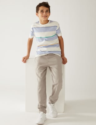 

Boys M&S Collection Cotton Rich Joggers (6-16 Yrs) - Putty, Putty