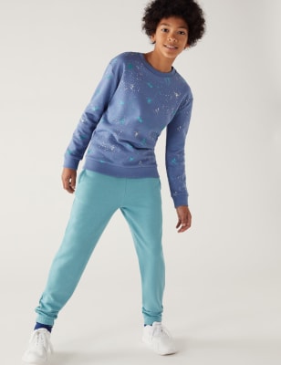 

M&S Collection Jogginghose mit hohem Baumwollanteil (6-16 Jahre) - Dusted Aqua, Dusted Aqua