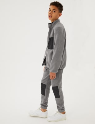 

Boys M&S Collection Fleece Panel Joggers (6-16 Yrs) - Pewter, Pewter
