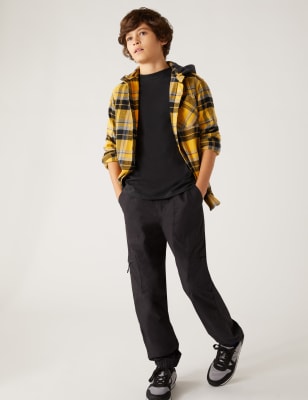 

Boys M&S Collection Pure Cotton Cargo Trousers (6-16 Yrs) - Carbon, Carbon