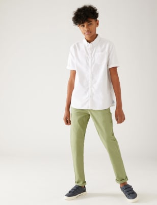 

Boys Cotton Rich Chinos (6-16 Yrs) - Light Olive, Light Olive