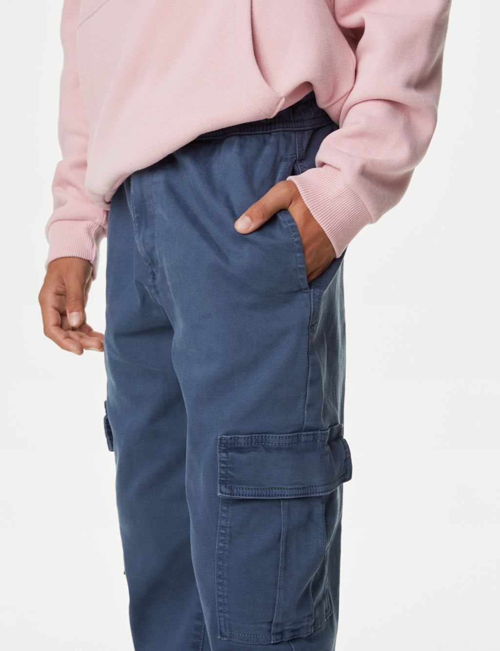 Cotton Rich Cargo Trousers (6-16 Yrs) image 3