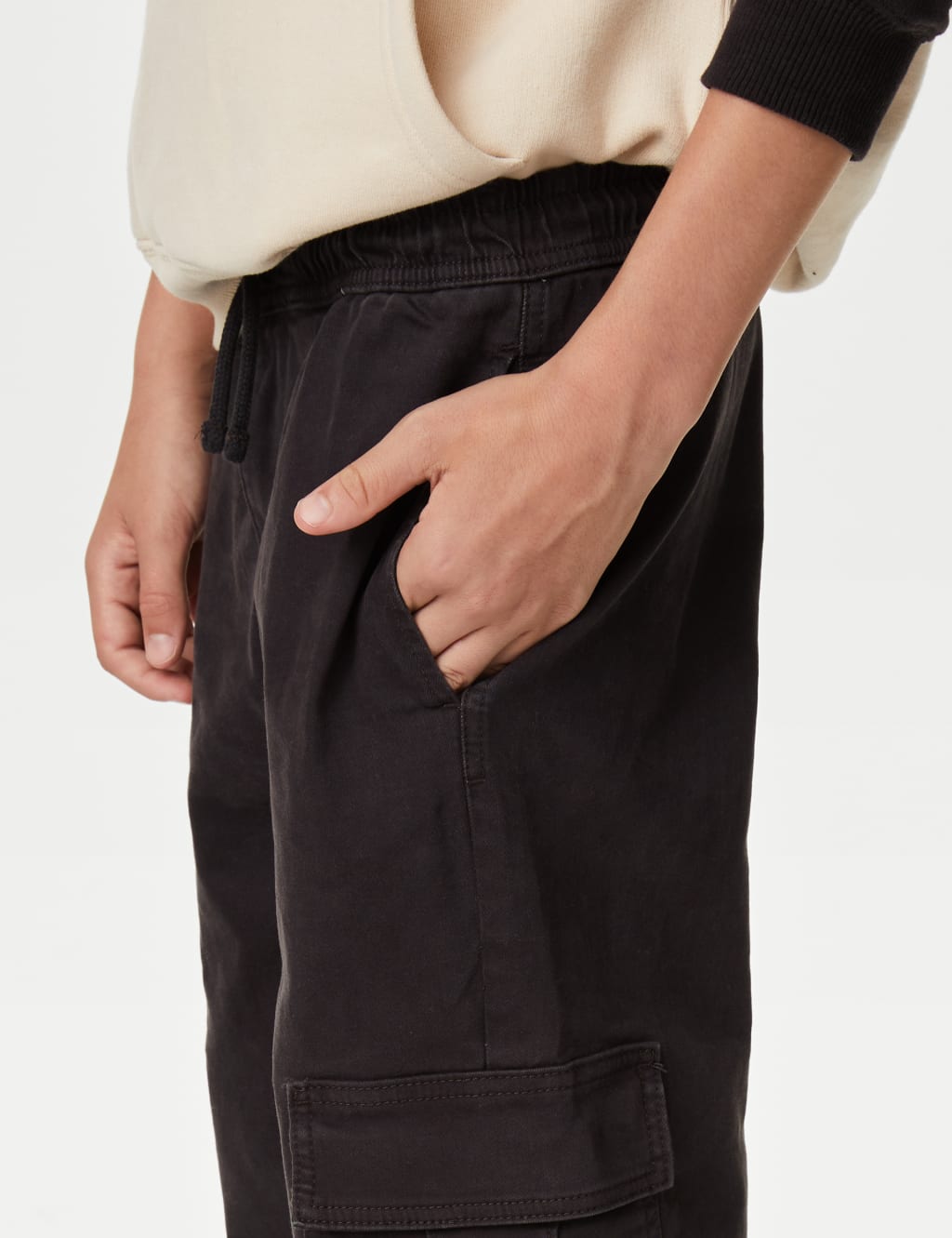 Cotton Rich Cargo Trousers (6-16 Yrs) image 3