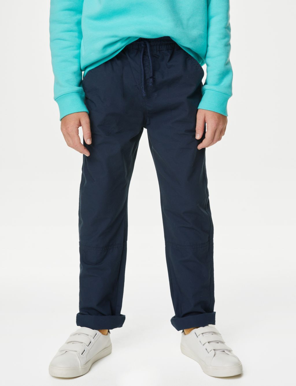 Pure Cotton Trousers (6-16 Yrs) image 4