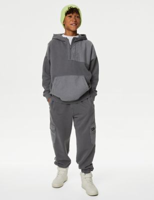 Pure Cotton Cargo Joggers (6-16 Yrs)