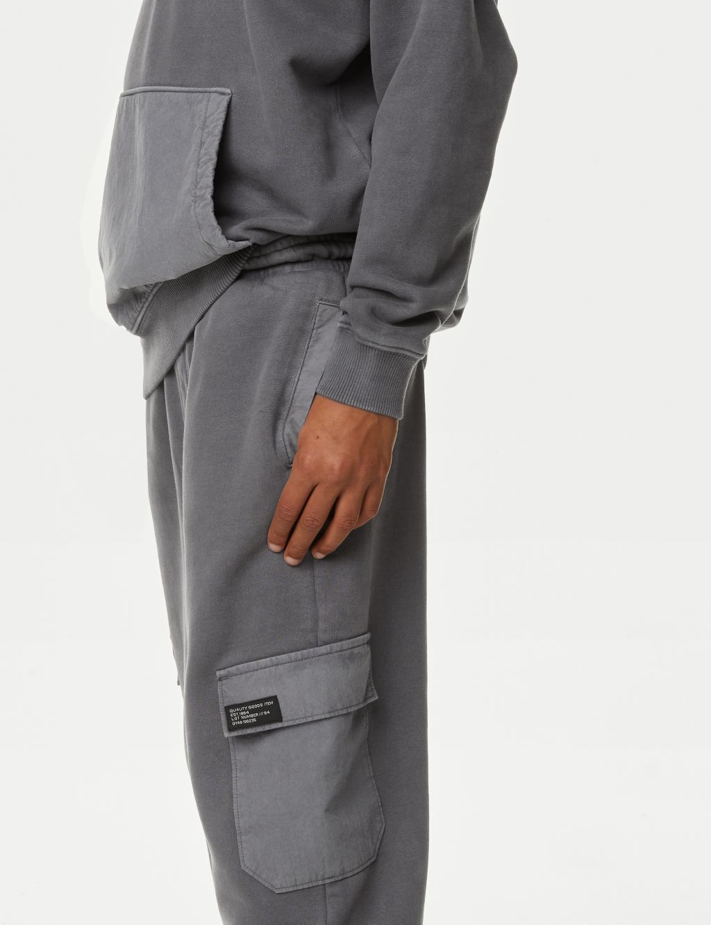 Pure Cotton Cargo Joggers (6-16 Yrs) image 3