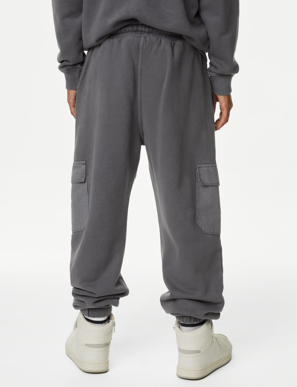 Pure Cotton Cargo Joggers (6-16 Yrs) image 5