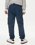Pure Cotton Cargo Trousers (6-16 Yrs)