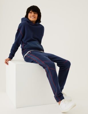 

M&S Collection Set aus Hoodie und Jogginghose mit hohem Baumwollanteil (6-16 J.) - Navy, Navy