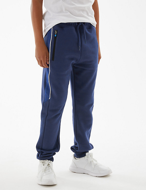 Pure Cotton Side Panel Joggers (6 - 16 Ys)