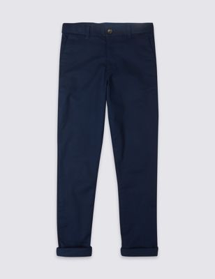 PLUS Cotton Chinos with Stretch (3-16 Years) | M&S