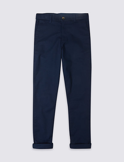 Cotton Rich Chinos with Stretch (3-16 Yrs)