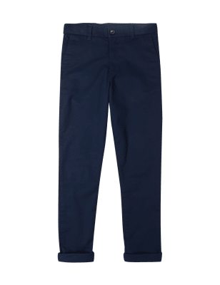 

M&S Collection Chinos de algodón elásticos (3-16 años) - Navy, Navy