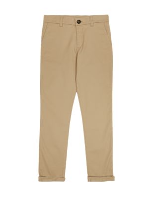 

Boys M&S Collection Cotton Rich Chinos with Stretch (3-16 Yrs) - Stone, Stone