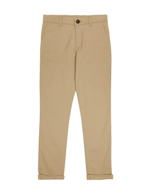 

Boys M&S Collection Cotton Rich Chinos with Stretch (3-16 Yrs) - Stone, Stone