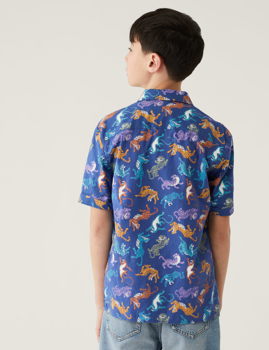 Pure Cotton Animal Print Shirt (6-16 Yrs) image 3