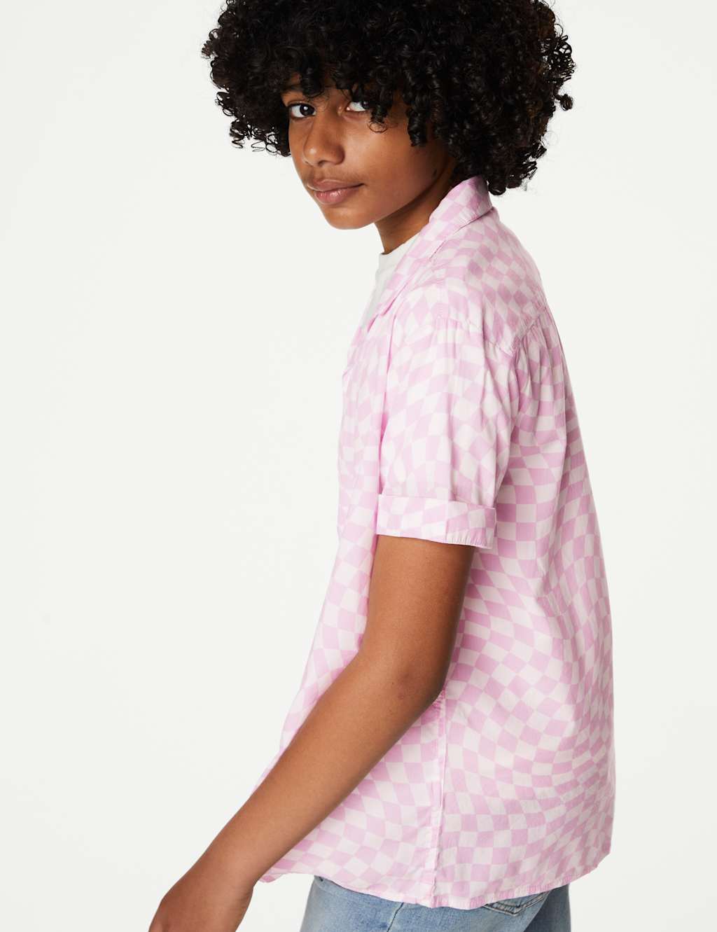 2pc Cotton Rich Check Shirt & T-Shirt Set (6 - 16 Yrs) image 2