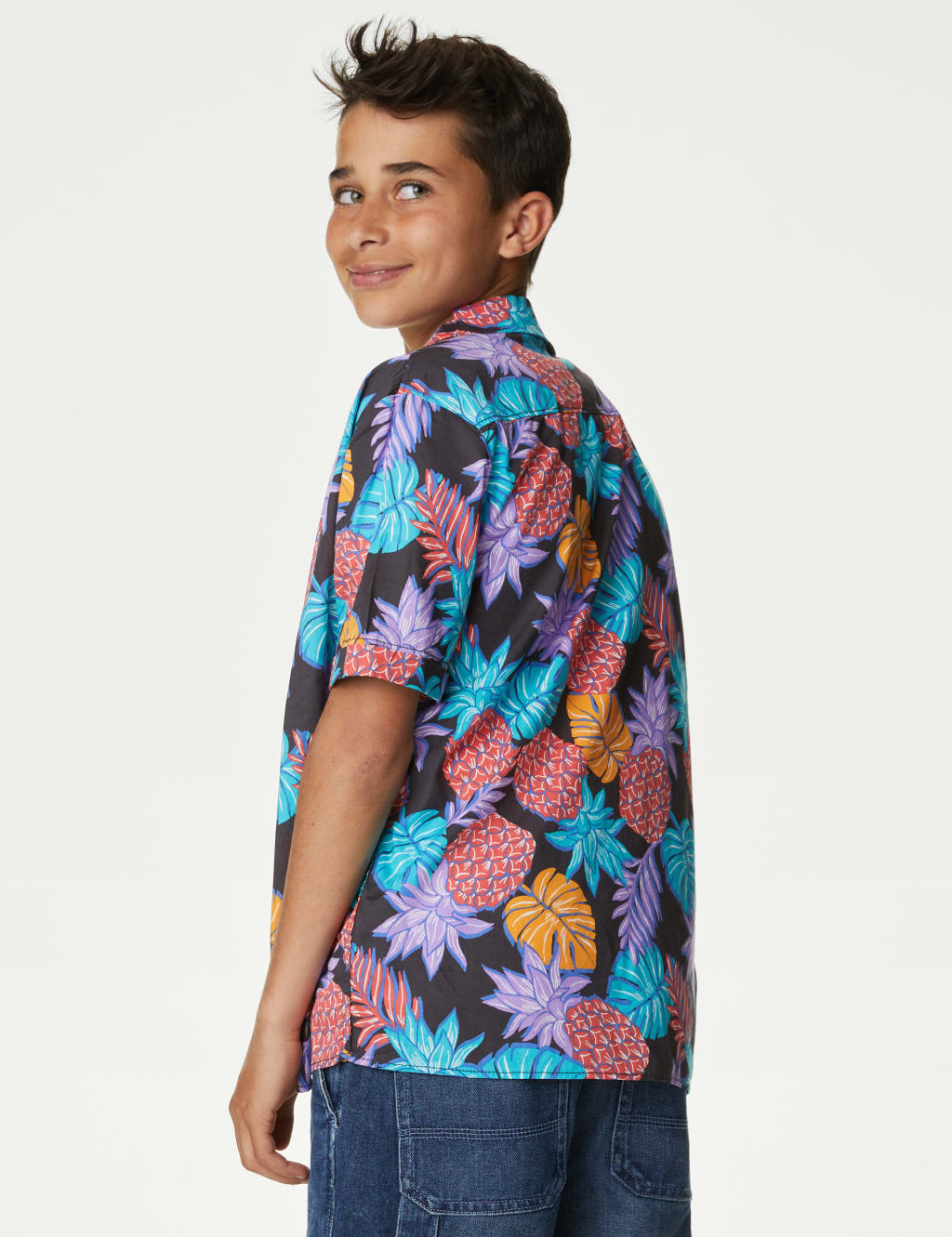 2pc Pineapple Shirt & T-Shirt Set (6-16 Yrs) image 4