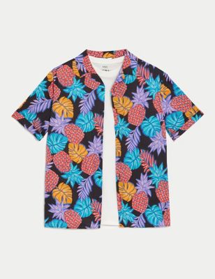 2pc Pineapple Shirt & T-Shirt Set (6-16 Yrs)