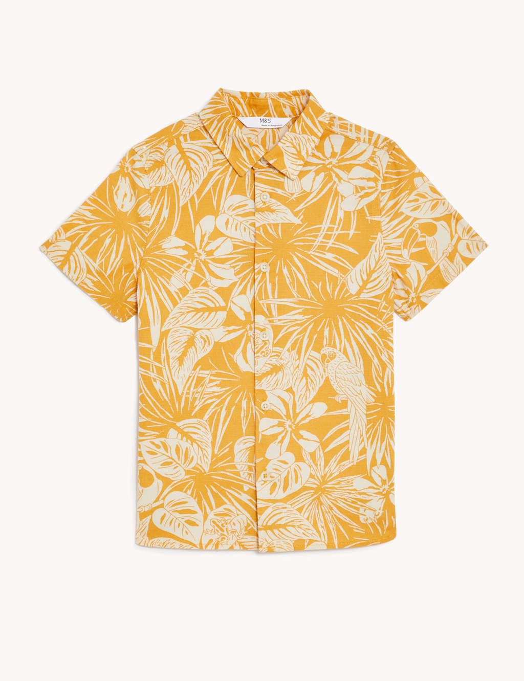 Pure Cotton Parrot Print Shirt (6-16 Yrs) image 2