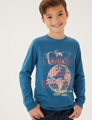

Boys M&S Collection Pure Cotton Gaming Print Top (6-16 Yrs) - Dark Blue, Dark Blue