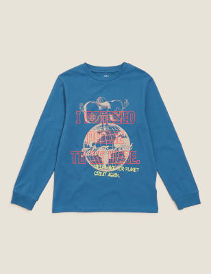 

Boys M&S Collection Pure Cotton Gaming Print Top (6-16 Yrs) - Dark Blue, Dark Blue