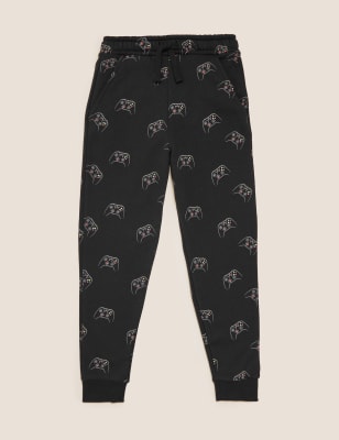 

M&S Collection Jogginghose mit hohem Baumwollanteil und Gaming-Motiv (6-16 Jahre) - Black, Black