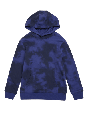 

Boys M&S Collection Cotton Rich Tie Dye Hoodie (6-16 Yrs) - Navy, Navy