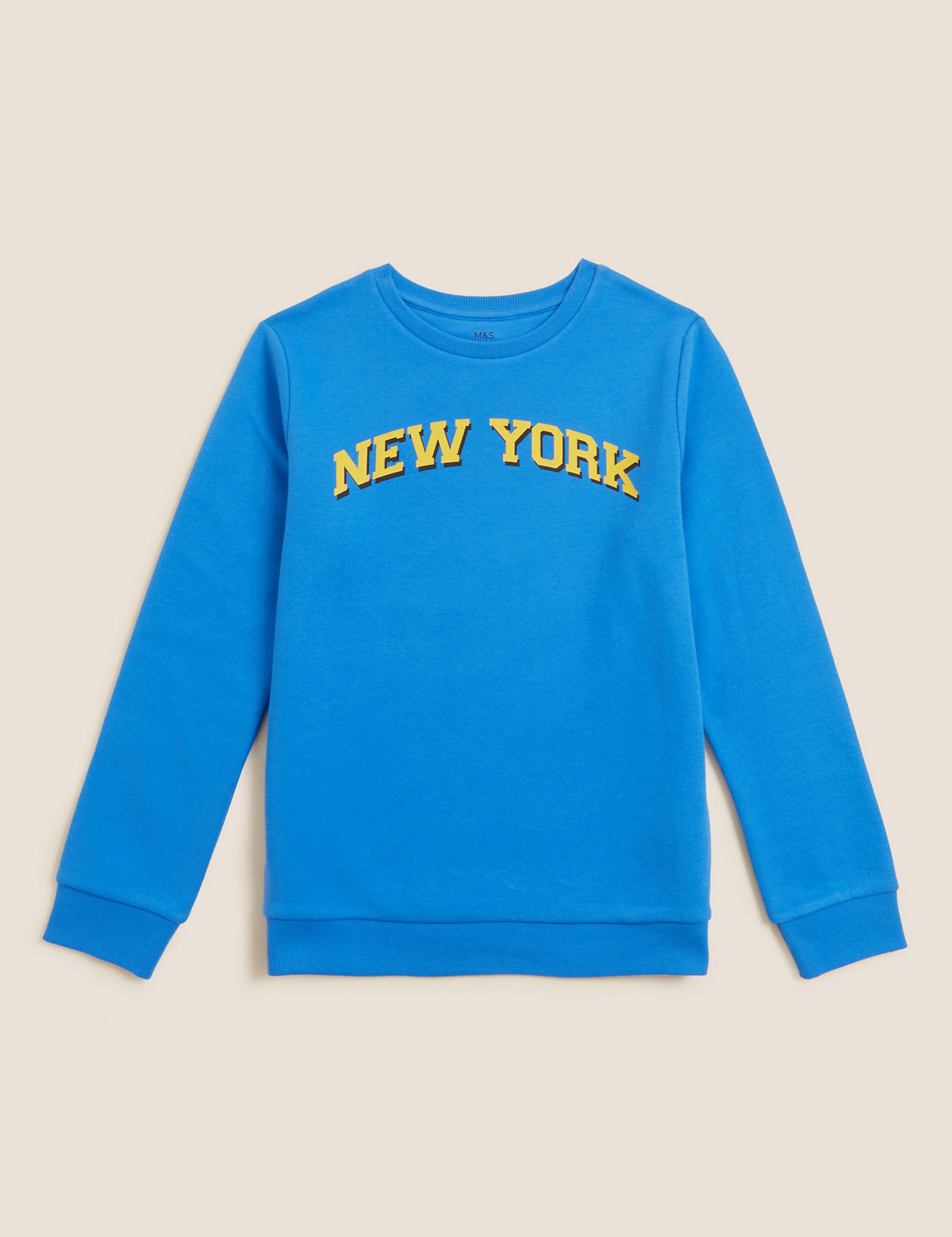 Cotton Rich New York Slogan Sweatshirt
