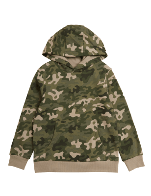 

Boys M&S Collection Cotton Rich Camouflage Hoodie (6-16 Yrs) - Multi, Multi
