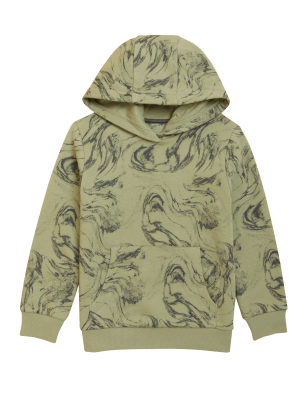

Boys M&S Collection Cotton Rich Marble Print Hoodie (6-16 Yrs) - Khaki Mix, Khaki Mix