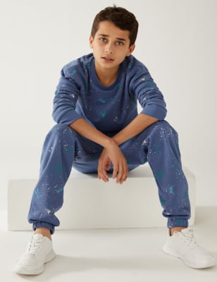 

Boys M&S Collection Cotton Rich Paint Splat Sweatshirt (6-16 Yrs) - Mid Blue, Mid Blue