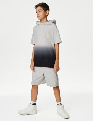 

Boys M&S Collection Pure Cotton Top & Bottom Outfit (6-16 Yrs) - Grey Marl, Grey Marl