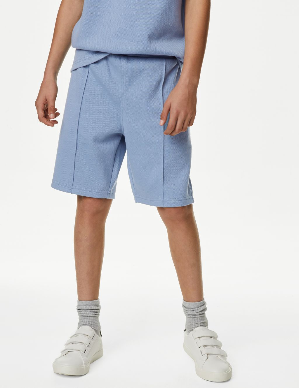 Cotton Blend Polo Shirt and Shorts Set (6-16 Yrs) image 6