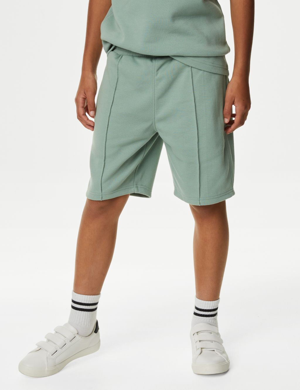 Cotton Blend Polo Shirt and Shorts Set (6-16 Yrs) image 5