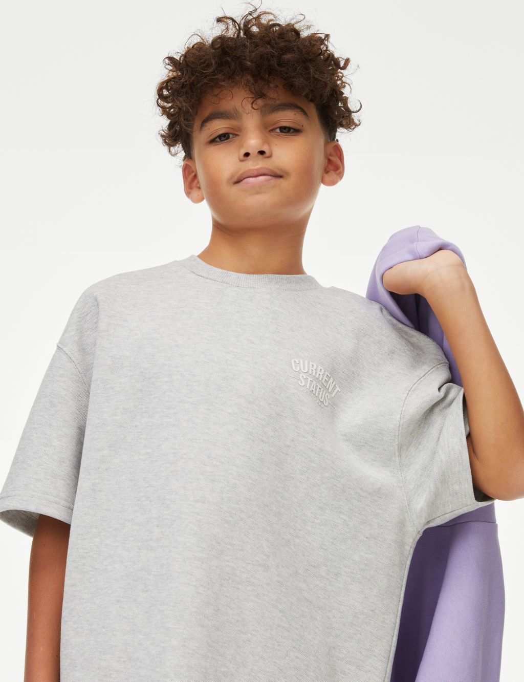 2pc Cotton Blend T-Shirt & Short Set (6-16 Yrs) image 3